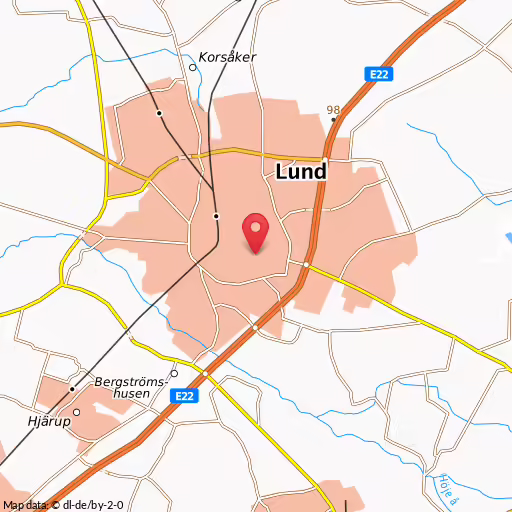 Blåljushändelse Vallgatan Lund Omhändertagen man misstänkt för narkotikabrott, Östra Vallgatan