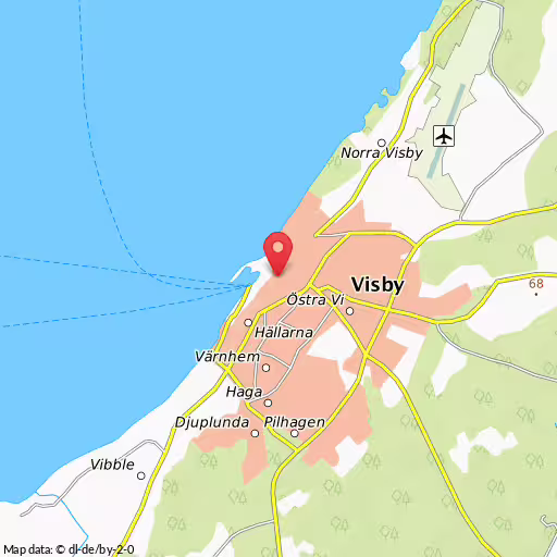 Blåljushändelse Vårdklockegatan Gotland Moped och personbil i krock i Visby