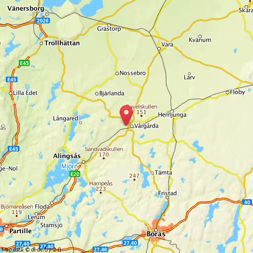 Blåljushändelse Vårgårda Larm kommer in från SOS om att det brinner i ett hus vid Svanatorp, Vårgårda