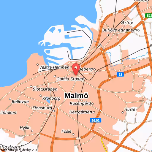 Blåljushändelse Vårgatan Malmö Larm om trafikolycka mellan en elscooter och personbil, Vårgatan