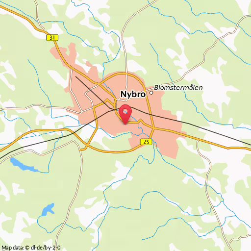 Blåljushändelse Vasagatan Nybro Skadegörelse på Vasagatan