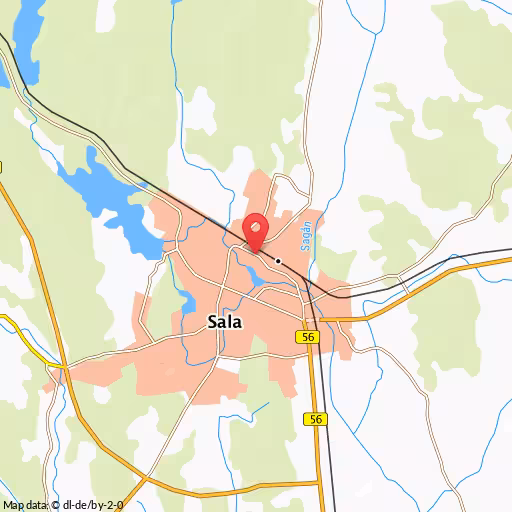 Blåljushändelse Väsbygatan Sala Bilist fick ordningsbot