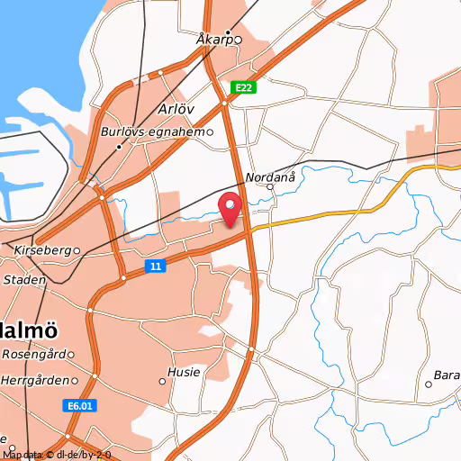 Blåljushändelse Vassvägen Burlöv Brand i byggnad på Vassvägen