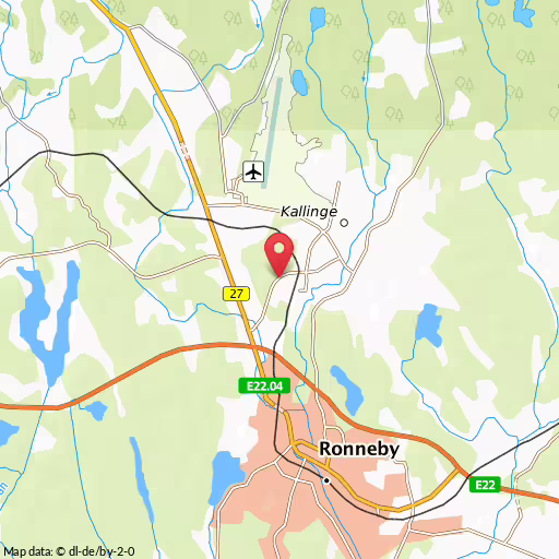 Blåljushändelse Västervägen Ronneby En singelolycka inträffar på Västervägen